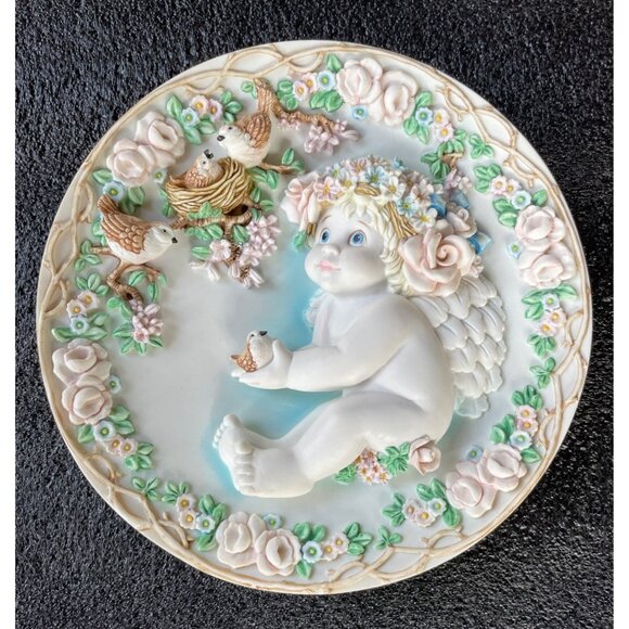 Heavens Little Helper Plate 1995 Dreamsicles Sculptural Special Friends 2846B - Picture 1 of 14